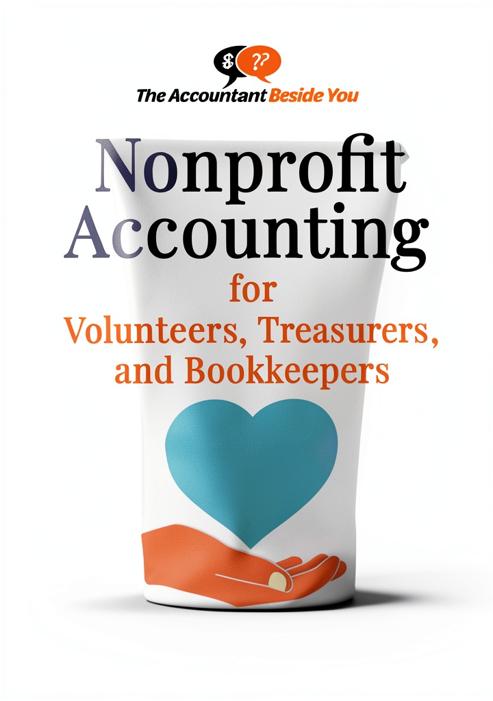 'Small Business Bookkeeping Guide open on tablet showing accounting examples'