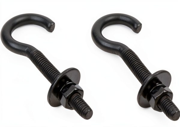Wealrit 10 Set Round Hook Eyelet Bolt M5 Stainless Steel Heavy Duty-3