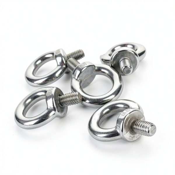 Eowpower M8 Male Thread Shoulder Lifting Ring Eye Bolts 5-Pack-2