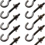 Wealrit 10 Set Round Hook Eyelet Bolt M5 Stainless Steel Heavy Duty-0