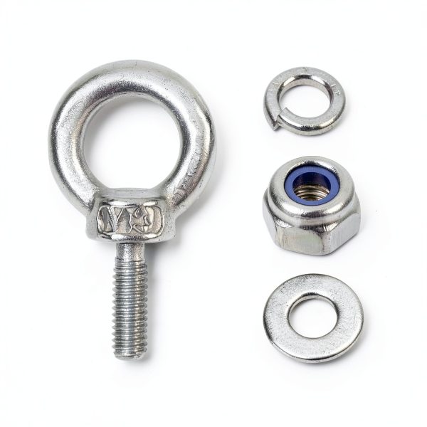 PATIKIL M3 x 9mm Lifting Shoulder Eye Bolt 8pcs Stainless Eyebolt Set-4