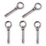 Shoulder Eye Bolts, Heavy Duty Eyebolts 304 Stainless Steel Wall Concrete Anchors Screw Expansion Bolts with Nuts Eye Hooks Fastener for Ceiling Concrete Masonry-0
