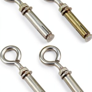 Concrete Wall Anchor Eyebolt Aifeier ET M8 304 Stainless Steel 4‑Pack-0