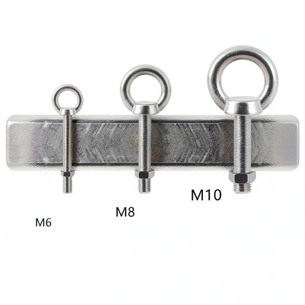 Lifting Shoulder Eye Bolts, Ekunbuy Screw Bolt 304 Stainless Steel Heavy Duty Lifting Ring Threaded Eyebolts with Washers and Nuts for Indoor Outdoor-3