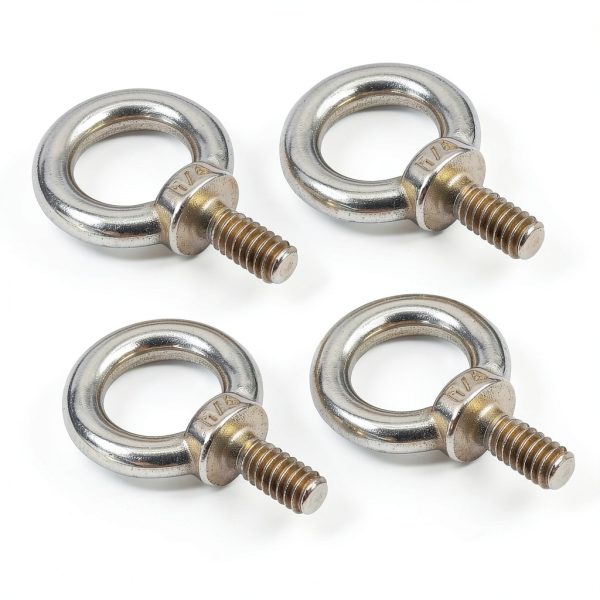 Eye Bolts Aiwaiufu 4-Pack 1/4"-20 316 Stainless Shoulder Lifting Ring-0
