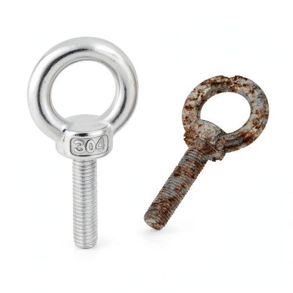 Lifting Shoulder Eye Bolts, Ekunbuy Screw Bolt 304 Stainless Steel Heavy Duty Lifting Ring Threaded Eyebolts with Washers and Nuts for Indoor Outdoor-2